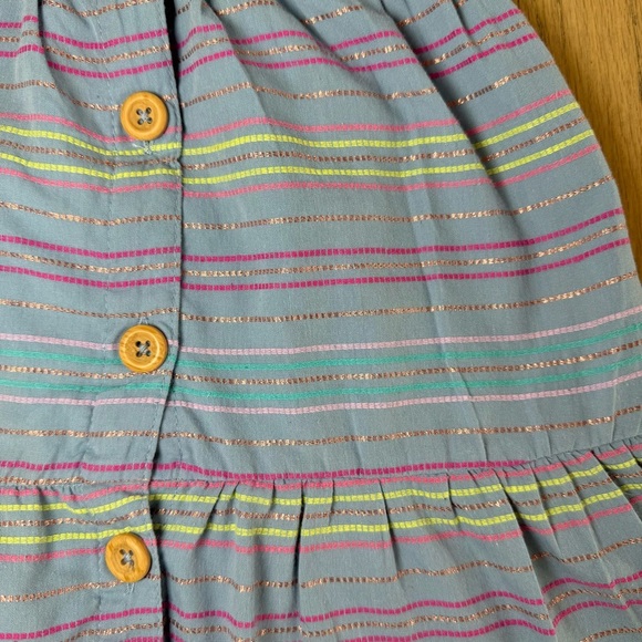 Penelope Mack Girls Blue Dress With Colorful Sparkle Lines Size 4T - Picture 6 of 11